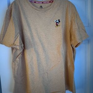 Disney Tan Mickey Mouse Short Sleeve Tee